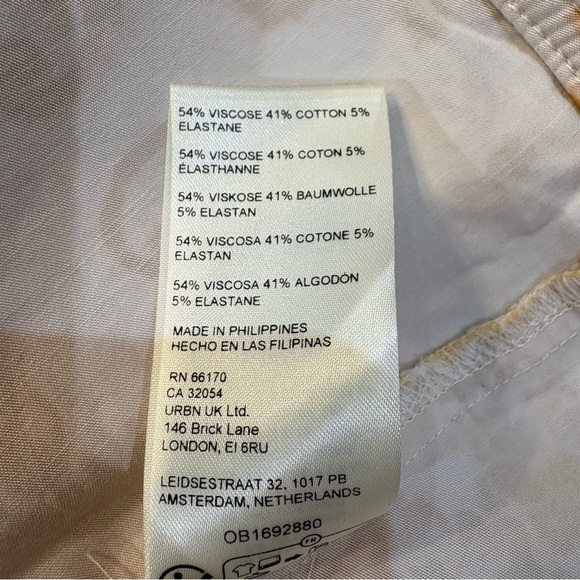 Maeve by Anthropologie Scalloped V-neck Halter Button Down Mini Dress Size 2 NWT - Picture 12 of 16